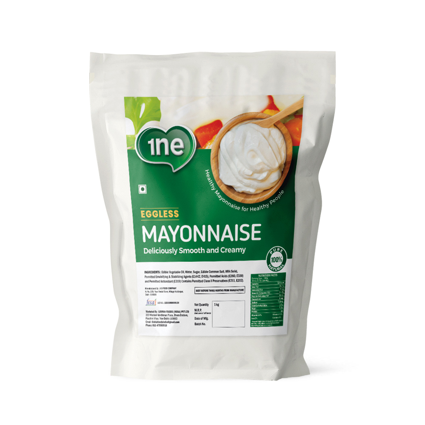 Mayonnaise Pouch 1kg